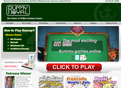 Rummy Royal, Online Rummy, Online Rummy games for free or for real money